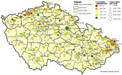 Obr. 2. Komplexn� funk�n� velikost m�st v&nbsp;�R s&nbsp;po�tem obyvatel 10&nbsp;000 a v�ce