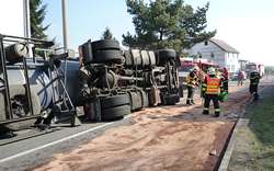 Zásah hasičů u dopravní nehody