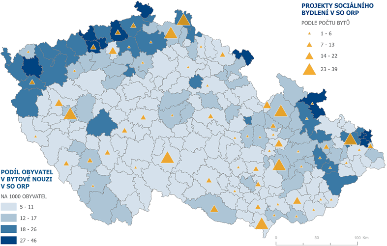 Žádosti programu sociálního bydlení IROP 2021 k 26. 6. 2025