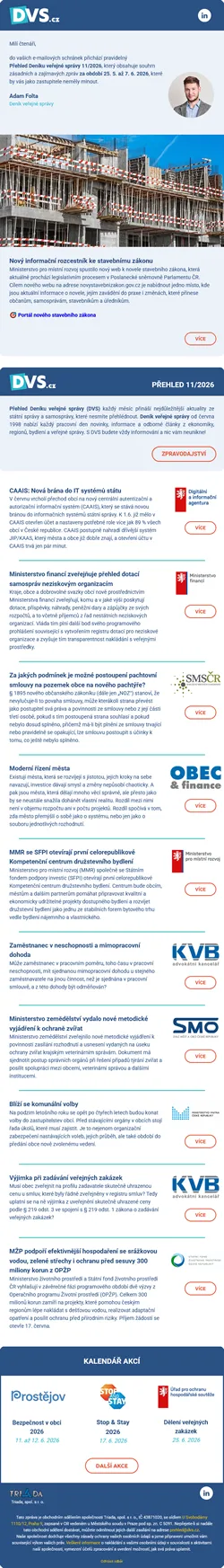Ukázka Přehledu DVS (květen/červen 2026)